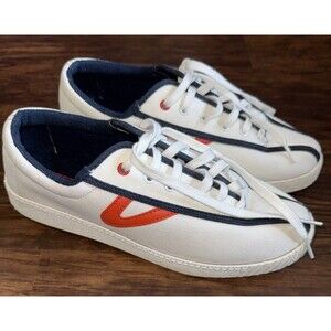 Tretorn J.Crew Women’s Shoes Sneakers Nylite 9M (fits Like 8.5) White Orange EUC